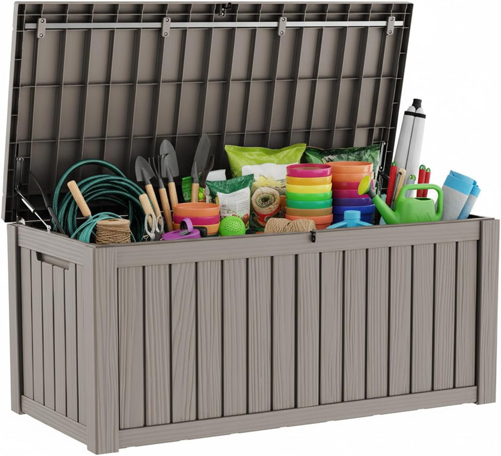 230 Gallon Grey Outdoor Storage Box