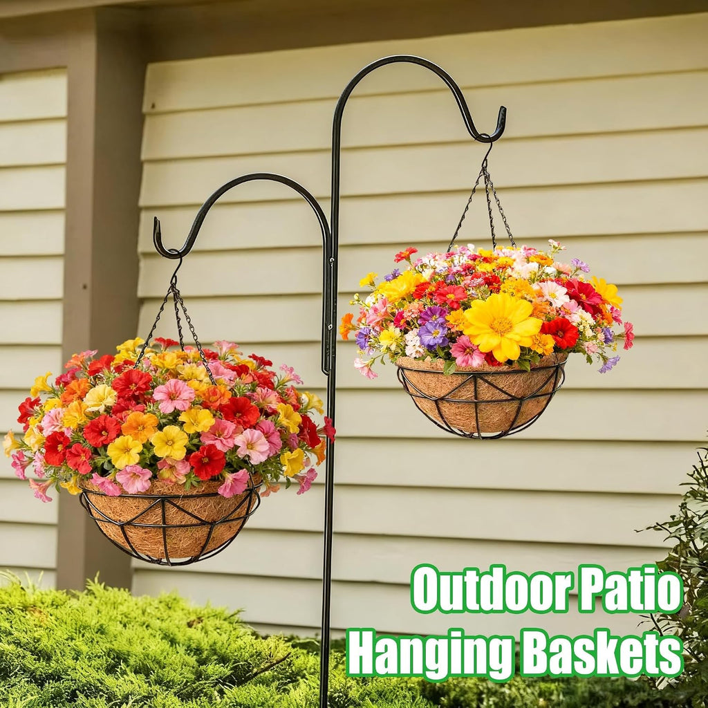 Black Geometric Hanging Baskets 4 Pack