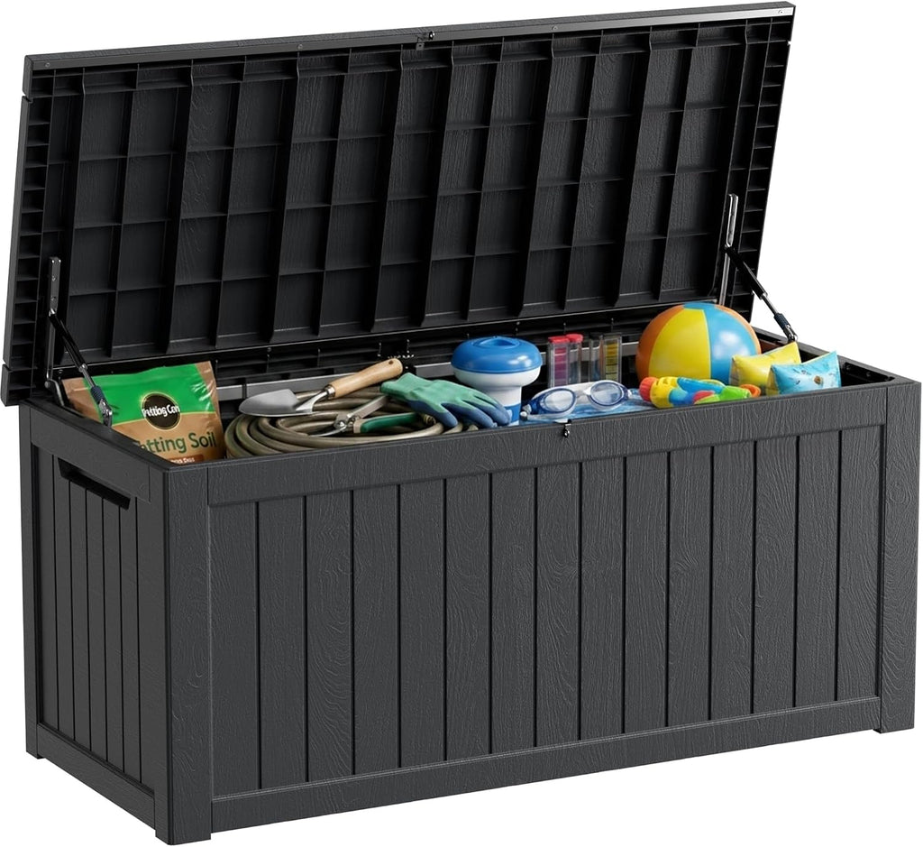 270 Gallon Black Outdoor Storage Box