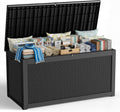 320 Gallon Black Outdoor Storage Box
