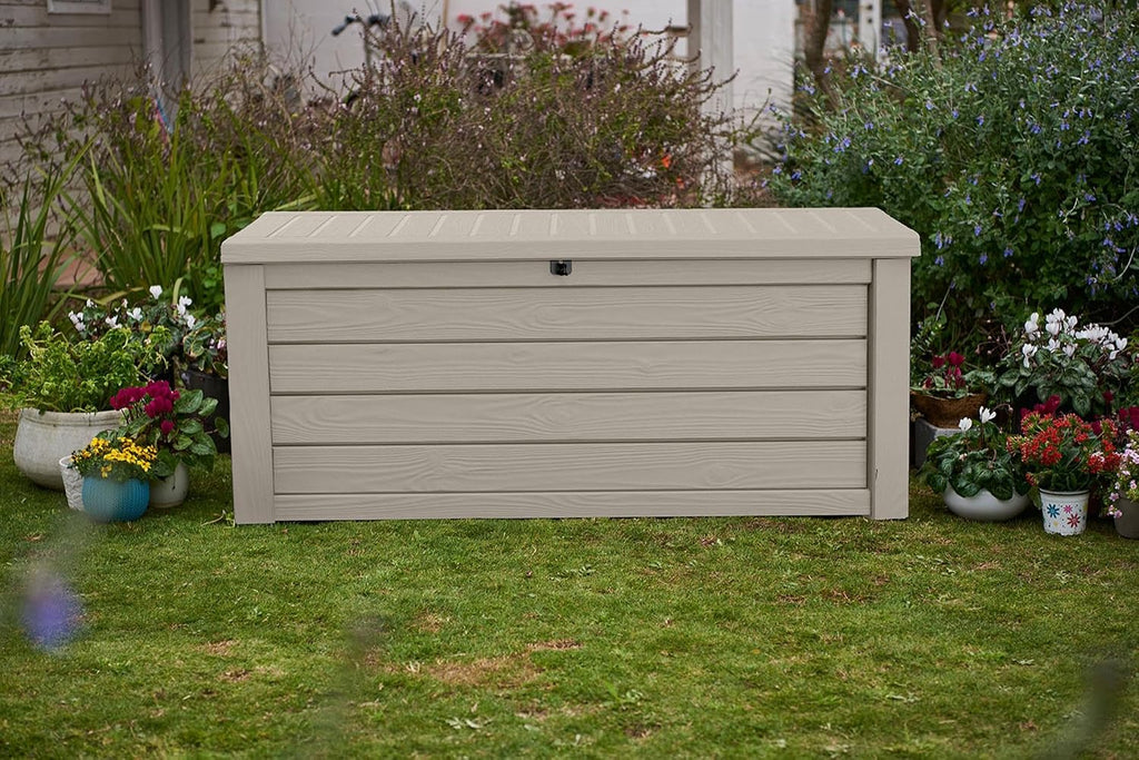 150 Gal Beige Outdoor Storage Box