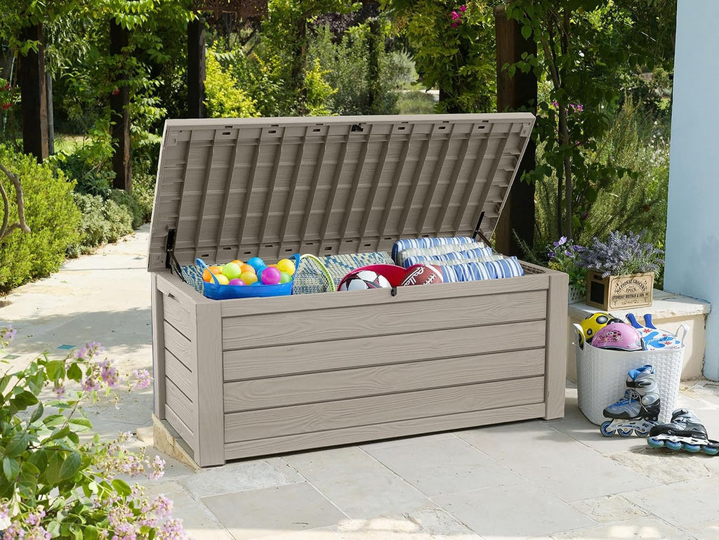 150 Gal Beige Outdoor Storage Box