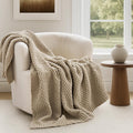 Chunky Chenille Sand Dune Throw Blanket