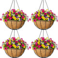 14 Inch Metal Hanging Baskets 4pcs