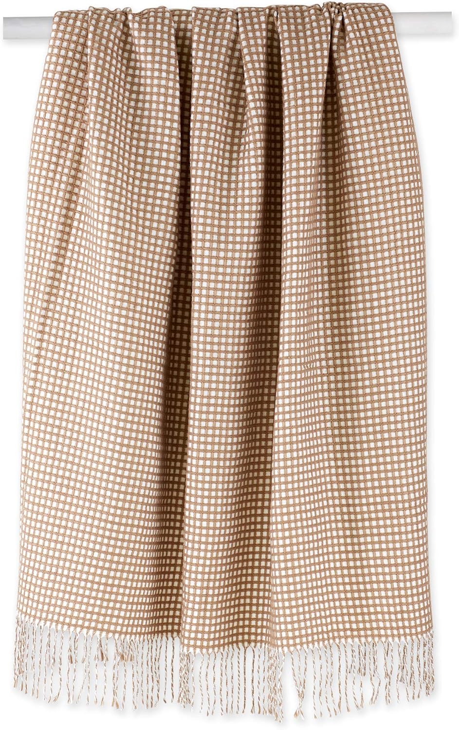Waffle Knit Stone Throw Blanket