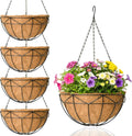 Black Geometric Hanging Baskets 4 Pack
