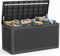 150 Gal Black Outdoor Storage Box